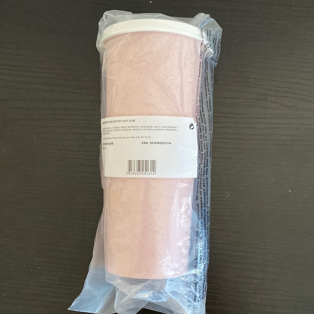 New In The Package Reuseable Cup And Straw